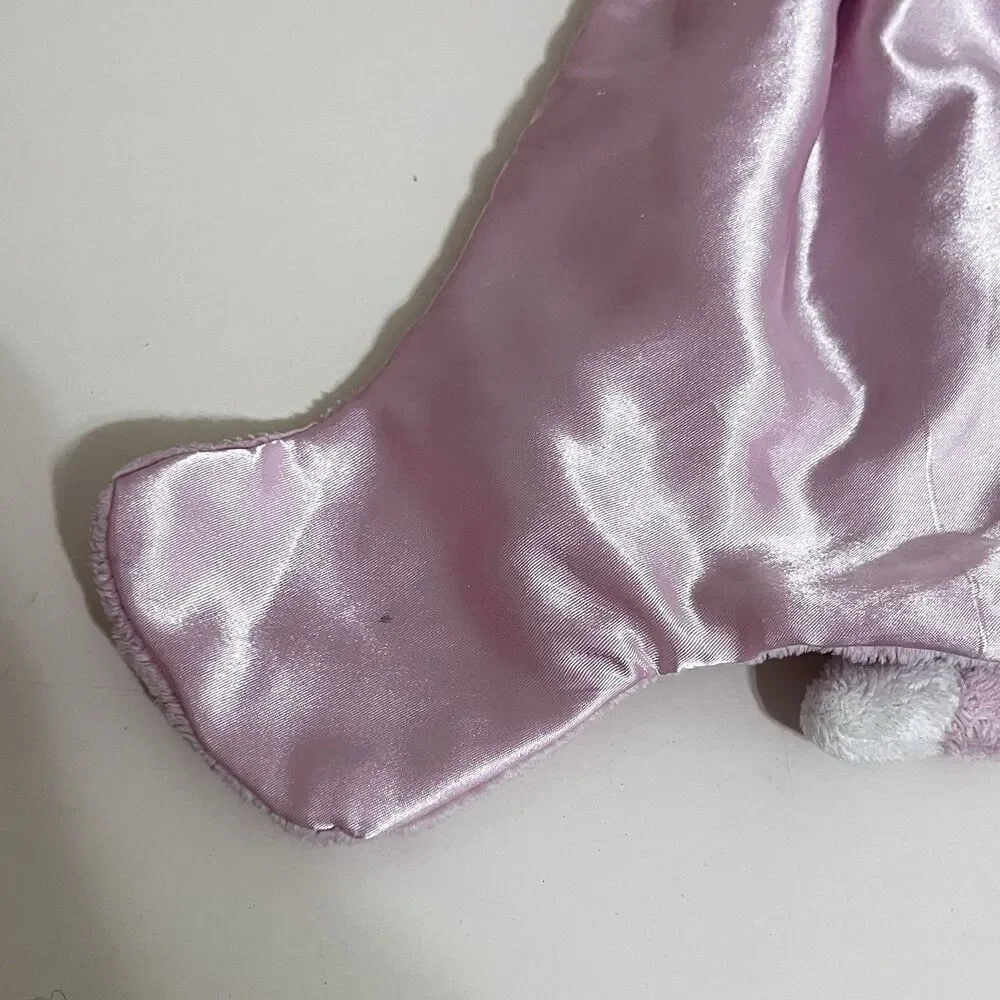 Baby Gund Pink Spunky Huggybuddy Puppy Dog Security Blanket Lovey Satin 6047441